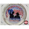 Image 4 : USA 2001 Liberty Silver Dollar : 1oz Fine Silver (3rd Party Hand Painted Walking Liberty Design)