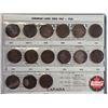 Image 4 : Canada Large Cent Collection in Harco Collector Portfolio (15) : 1907; 1907H; 1908; 1909; 1910; 1911