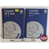 Image 8 : Canada Twenty Five Cent Collection (2 ~ Uni-Safe Portfolios) (35 Coins) 1967; 1968; 1969 & 2000's (V
