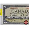 Image 2 : Canada $20 Bill 1954 : Beattie/Rasminsky #VE0460050