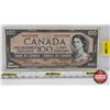 Image 1 : Canada $100 Bill 1954 : Beattie/Rasminsky #BJ0135306