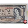 Image 3 : Canada $100 Bill 1954 : Beattie/Rasminsky #BJ0135306