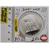 Image 1 : Canada $1 Silver Coin 2006  : 1/2 oz Silver : Timber Wolf (.9999)