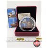 Image 3 : RCM Canada 2015 $30 Fine Silver Coin : Moonlight Fireflies (Color) (COA #2348) (99.99% : 62.7 grams)