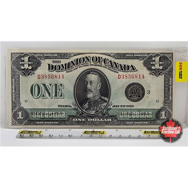 Dominion of Canada $1 Bill 1923 : Campbell/Sellar #D3856814