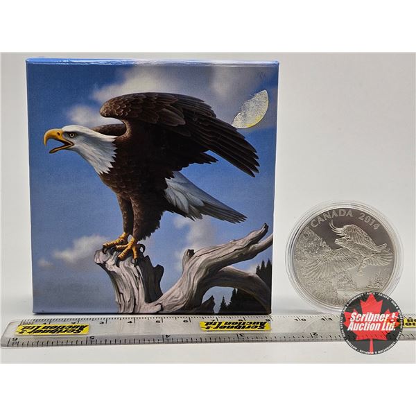 RCM Canada 2014 : $100 Fine Silver Coin : Bald Eagle (99.99%)