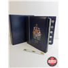 Image 1 : Canada Five Cent Collection in Blue Leuchtturn Lighthouse Collector Portfolio (76 Coins) (1953 - 202