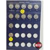 Image 2 : Canada Five Cent Collection in Blue Leuchtturn Lighthouse Collector Portfolio (76 Coins) (1953 - 202