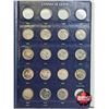 Image 4 : Canada Twenty Five Cent Collection in Blue Leuchtturn Lighthouse Collector Portfolio (40 Coins) (194