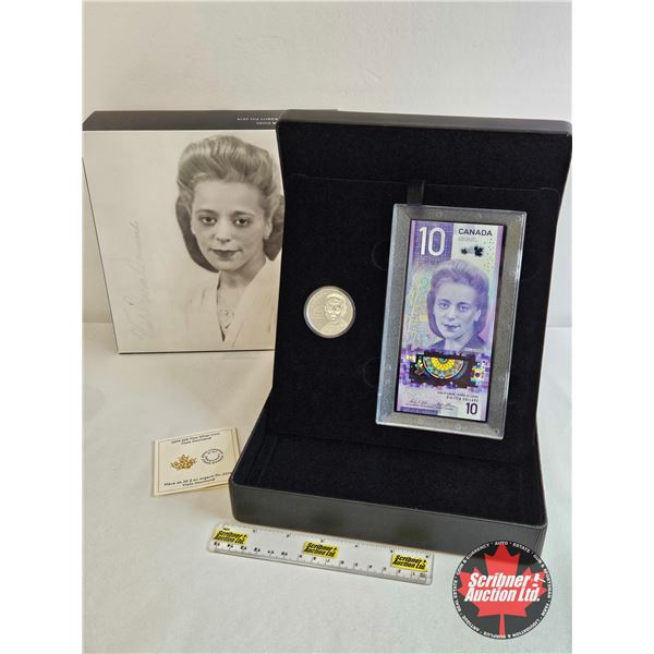RCM Canada 2019 $20 Fine Silver Coin : $10 Bill Combo : Viola Desmond  (COA #2199) (99.99%)