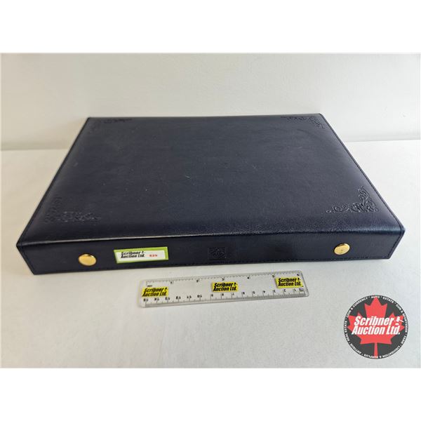 Blue Leuchtturn Lighthouse Collector Coin Collector Case (Empty) (4 Trays / Holds 60 Coins Total)
