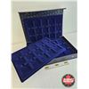 Image 3 : Blue Leuchtturn Lighthouse Collector Coin Collector Case (Empty) (4 Trays / Holds 60 Coins Total)