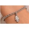 Image 1 : Silver (3.52g), Diamond (0.01ct) Bracelet 6" Retail value $60