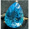 Image 3 : 10k(2.4g), Blue Topaz (5.2ct) Ring, Size 6.25 Retail value $3000