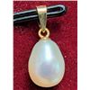 Image 3 : 14k Gold Peg & Gold Plated Bail : Freshwater Pearl Pendant Retail value $200