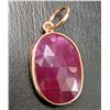 Image 2 : 10k(0.79g),  Natural Ruby (3ct) Pendant Retail value $800