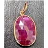 Image 3 : 10k(0.79g),  Natural Ruby (3ct) Pendant Retail value $800