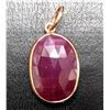Image 4 : 10k(0.79g),  Natural Ruby (3ct) Pendant Retail value $800