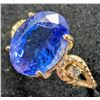 Image 5 : 10k(2.3g), Tanzanite (3.3ct), Lab Diamond (0.03ct) Ring, Size 7 : Retail Value $2400