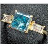 Image 5 : 10k(1.4g), Blue Lab Diamond (1.2+0.1ct) Ring, Size 5.75 Appraised value $2550