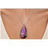 Image 1 : Silver(13g),  Rainbow Titanium Aura Quartz Necklace App 18" Retail value $200