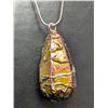 Image 2 : Silver(13g),  Rainbow Titanium Aura Quartz Necklace App 18" Retail value $200