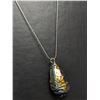 Image 5 : Silver(13g),  Rainbow Titanium Aura Quartz Necklace App 18" Retail value $200