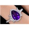 Image 1 : Silver(2.84g), Amethyst (1.25ct) Ring Retail value $200