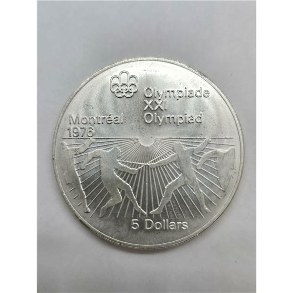 RCM Canada 1976  : Commemorative $5 Silver Coin (24.47g) (Silver 92.5%)