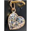 Image 1 : 10k Moissanite (1.95ct) Pendant Retail value $600