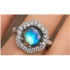 Image 1 : Silver(4.4g), Labradorite (1ct) Ring Retail value $300