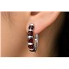 Image 1 : Silver(3.73g),  Garnet (0.8ct) Earring Retail value $240