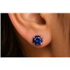 Image 1 : 14k Sapphire (3.2ct) Earring Retail value $800