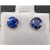 Image 2 : 14k Sapphire (3.2ct) Earring Retail value $800
