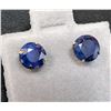 Image 3 : 14k Sapphire (3.2ct) Earring Retail value $800