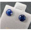 Image 4 : 14k Sapphire (3.2ct) Earring Retail value $800