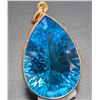Image 3 : 10k(2g),  Blue Topaz (8.5ct) Pendant Retail value $1200