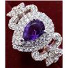 Image 1 : Silver(3.5g), Amethyst (0.3ct) Ring Retail value $300