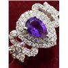 Image 2 : Silver(3.5g), Amethyst (0.3ct) Ring Retail value $300