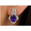 Image 1 : Silver(5.04g), Amethyst (3ct) Ring Retail value $340