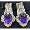 Image 2 : Silver(5.04g), Amethyst (3ct) Ring Retail value $340