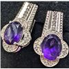 Image 5 : Silver(5.04g), Amethyst (3ct) Ring Retail value $340