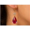 Image 1 : 10k(1.7g), Ruby (7ct) Earring Retail value $1600