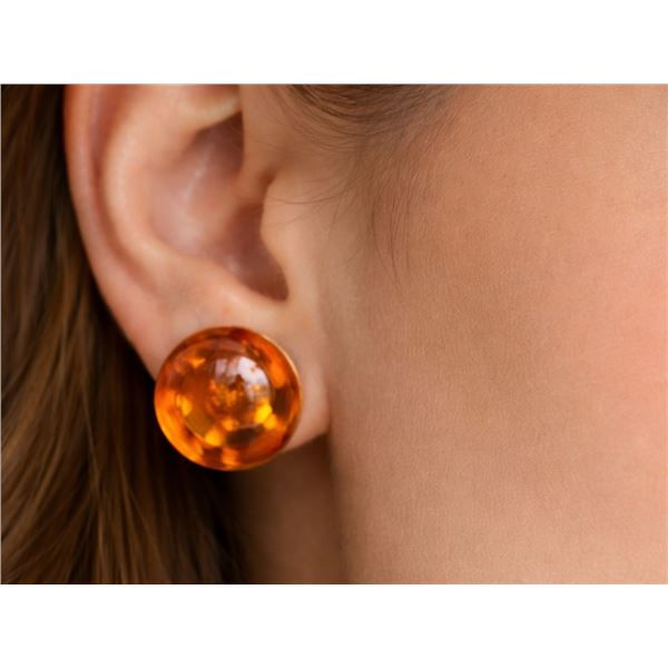 Silver Amber Earring Retail value $50