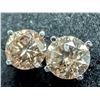 Image 4 : 18k(1.1g), Natural Color Diamond (1ct) Stud Earring Appraised value $3325