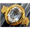 Image 2 : Silver(2.95g), White Topaz (1.5ct) Ring Retail value $240