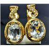 Image 1 : Silver(4.43g), White Topaz (3ct) Earring Retail value $360