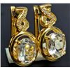 Image 3 : Silver(4.43g), White Topaz (3ct) Earring Retail value $360