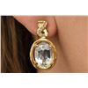 Image 4 : Silver(4.43g), White Topaz (3ct) Earring Retail value $360