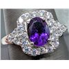 Image 2 : Silver(3.88g), Amethyst  (1.5ct) Ring Retail value $320